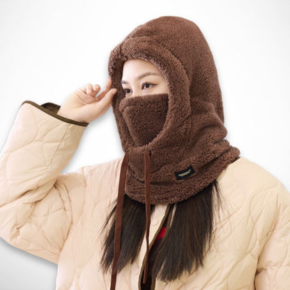 Cagoule Norda – Cagoule fleece avec rabat coupe-vent pour le visage et le cou