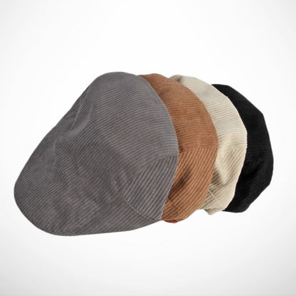 Casquette Basile – Casquette plate en velours côtelé