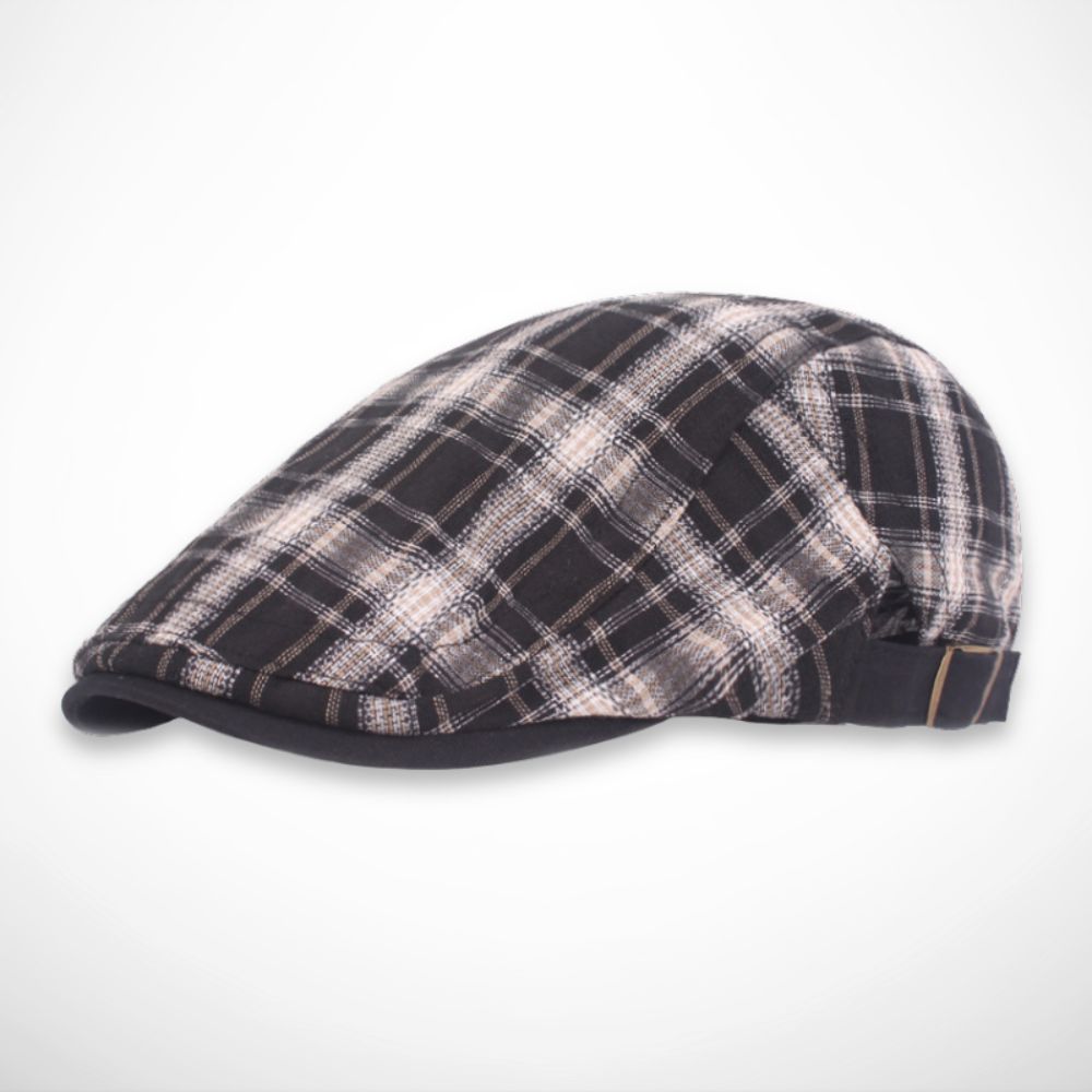 Casquette Finlay – casquette plate légère à carreaux