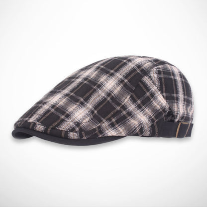 Casquette Finlay – casquette plate légère à carreaux