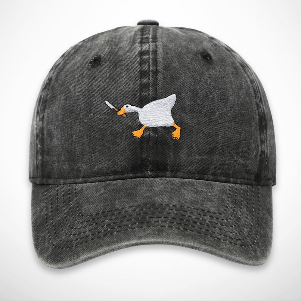 Casquette Malo – casquette délavée en coton avec broderie canard