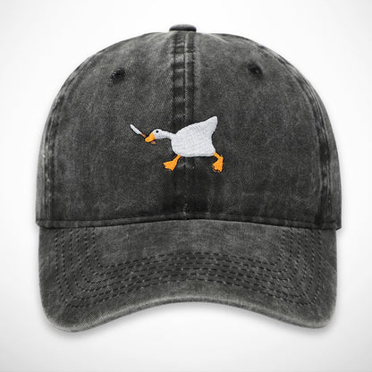 Casquette Malo – casquette délavée en coton avec broderie canard