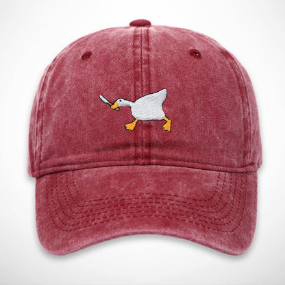 Casquette Malo – casquette délavée en coton avec broderie canard