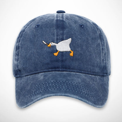 Casquette Malo – casquette délavée en coton avec broderie canard