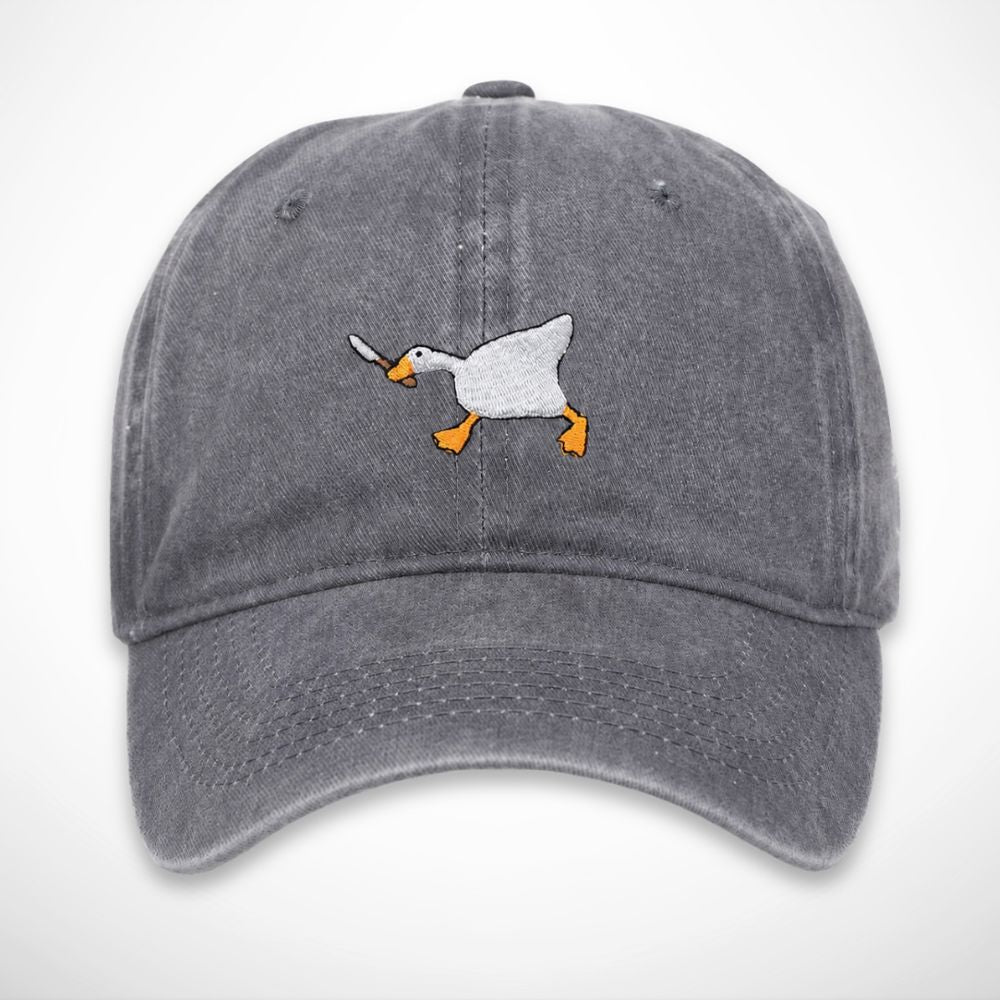 Casquette Malo – casquette délavée en coton avec broderie canard