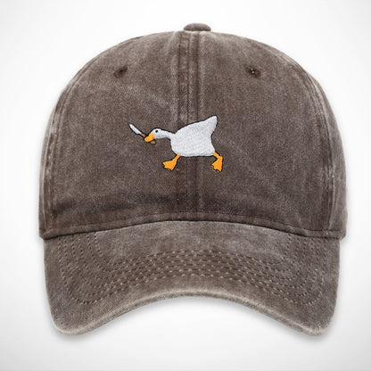 Casquette Malo – casquette délavée en coton avec broderie canard