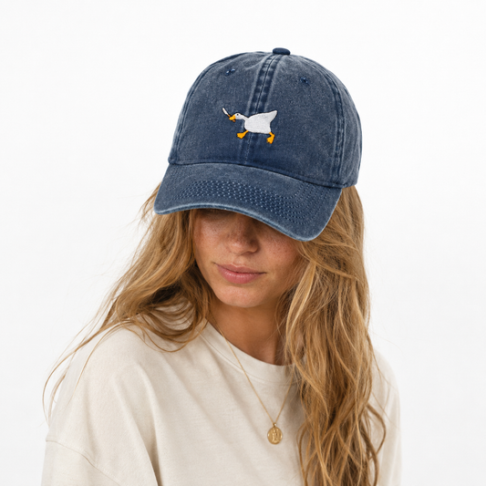 Casquette Malo – casquette délavée en coton avec broderie canard