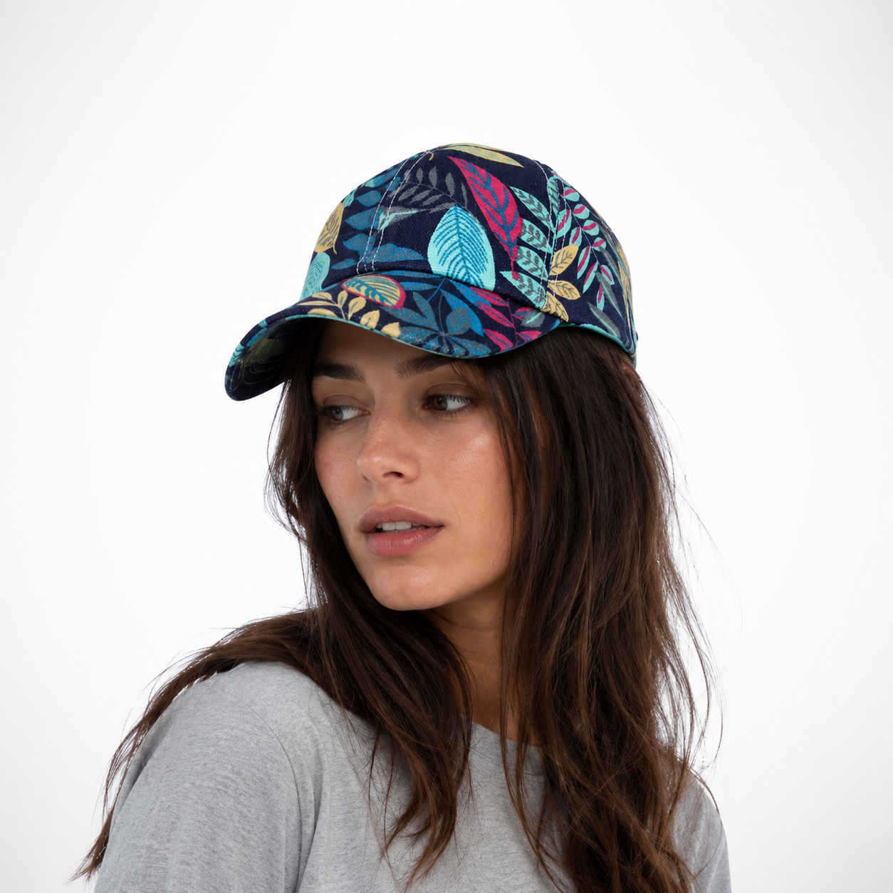 Casquette Paloma – casquette à motif feuillage coloré