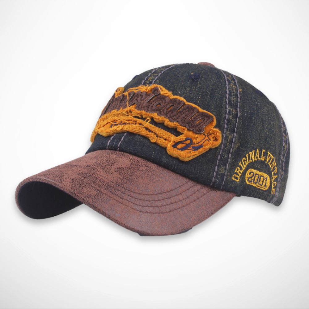 Cap Ryder – Used-Look-Kappe aus Baumwolle mit Stickerei