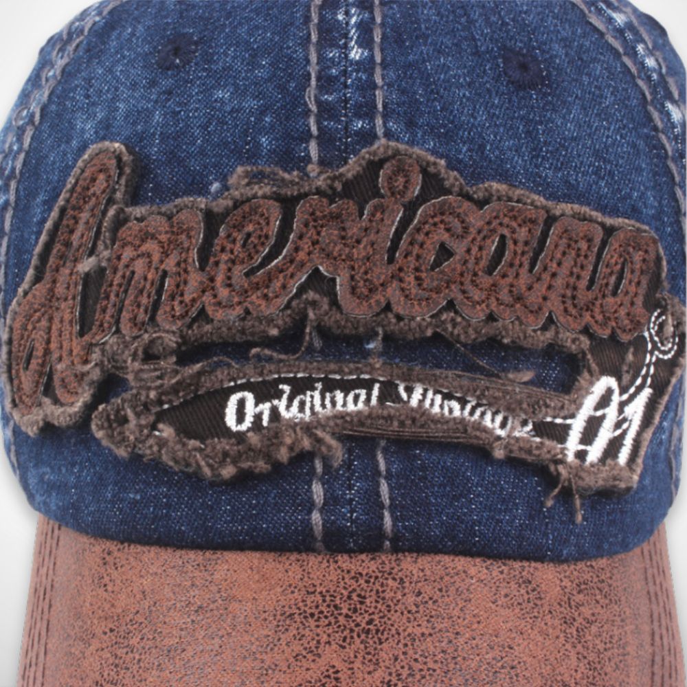 Cap Ryder – Used-Look-Kappe aus Baumwolle mit Stickerei
