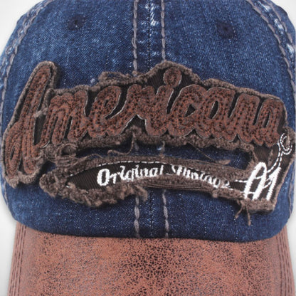 Cap Ryder – Used-Look-Kappe aus Baumwolle mit Stickerei