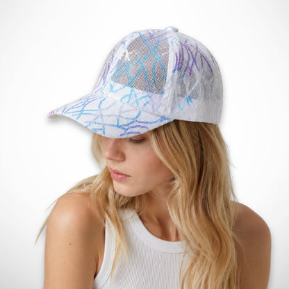 Casquette Selena – casquette respirante avec détails scintillants