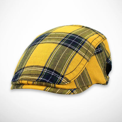 Elvin cap – chequered newsboy cap
