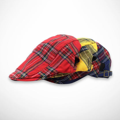 Elvin cap – chequered newsboy cap