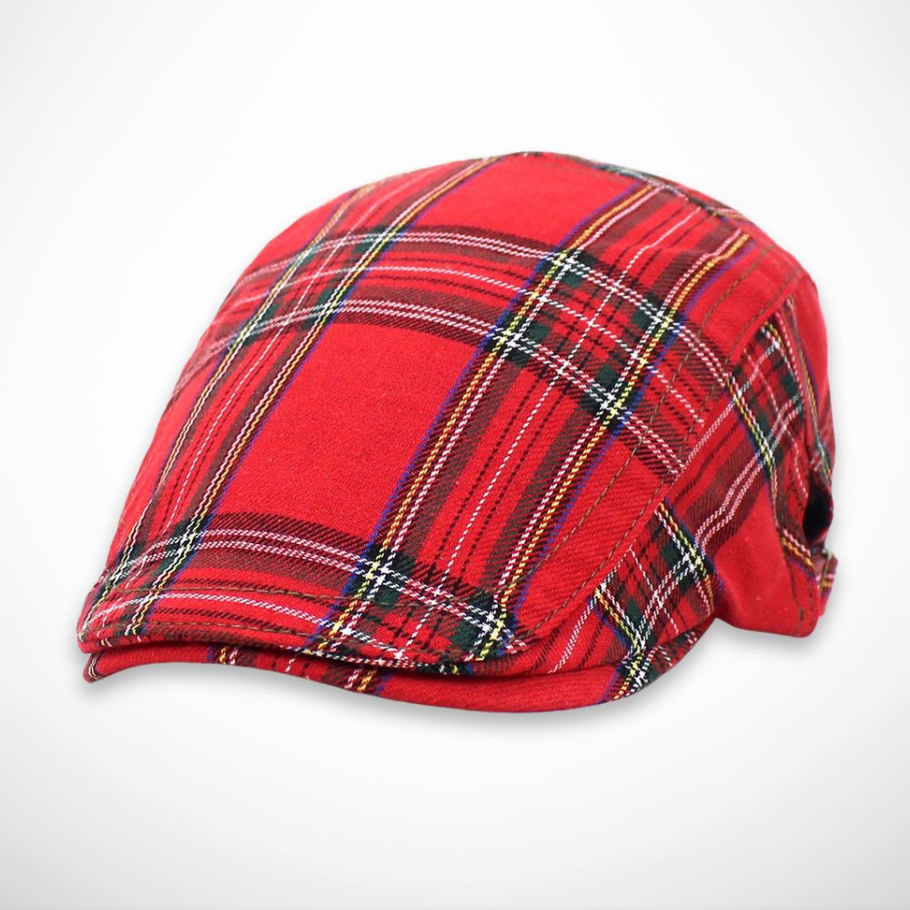 Elvin cap – chequered newsboy cap