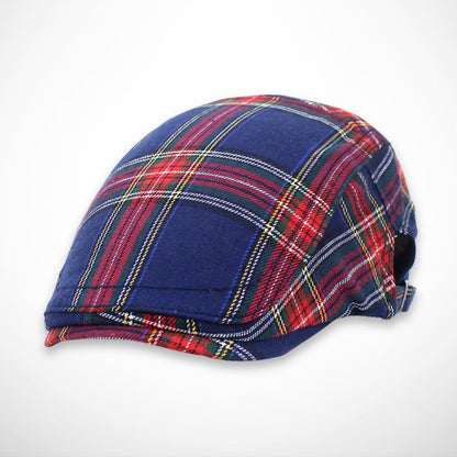 Elvin cap – chequered newsboy cap
