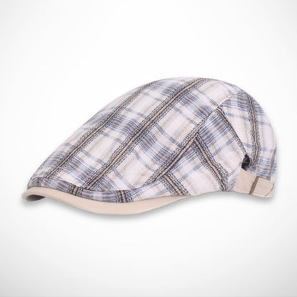 Casquette Finlay – casquette plate légère à carreaux