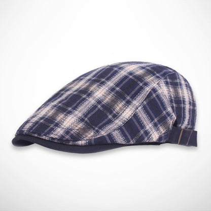 Casquette Finlay – casquette plate légère à carreaux