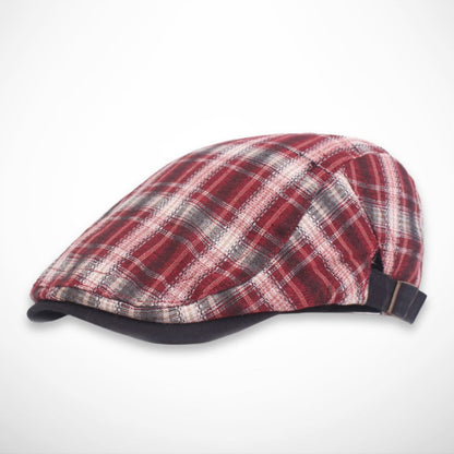 Casquette Finlay – casquette plate légère à carreaux