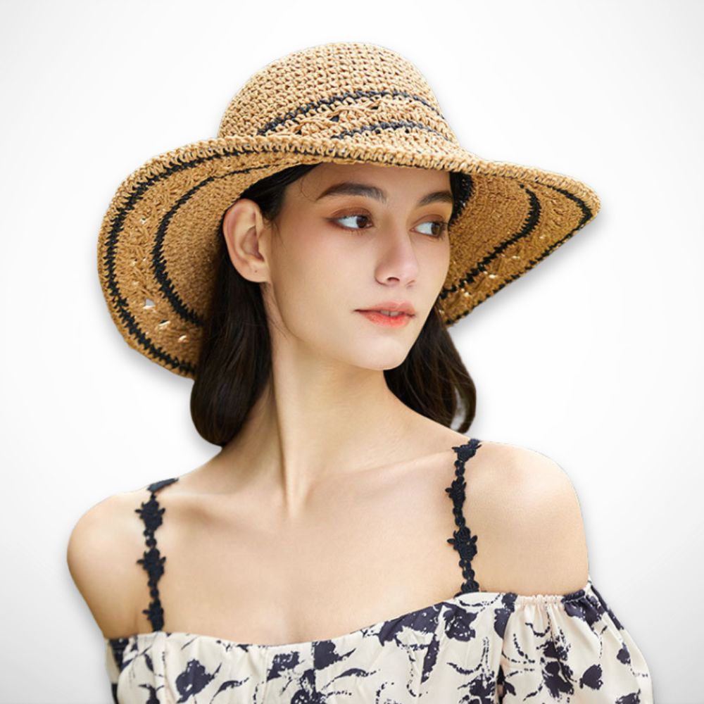 Chapeau Sandrine – chapeau de paille léger pour l’été et la protection solaire