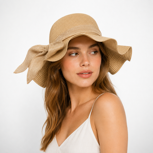 Chapeau de soleil Alana – chapeau souple à larges bords pour l’été