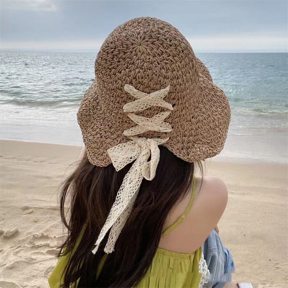 Chapeau Coline – chapeau de soleil tressé à lacet arrière