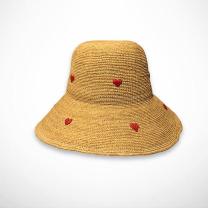 Chapeau Naëli – chapeau de soleil en raffia à large bord