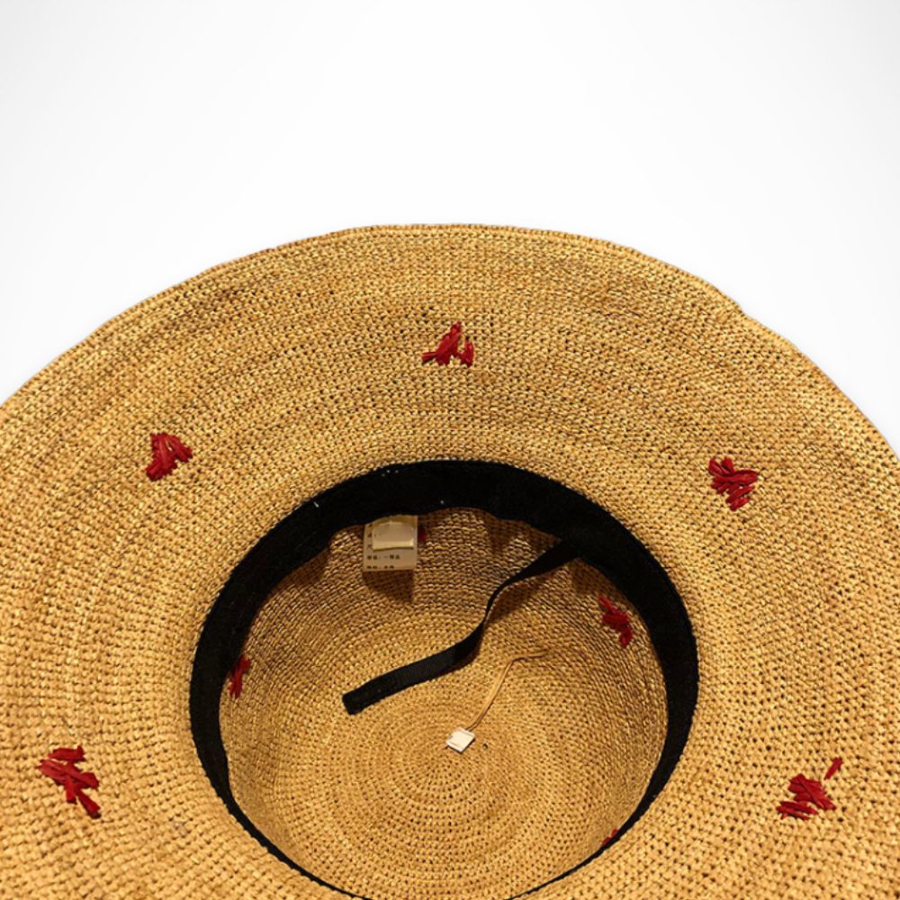 Chapeau Naëli – chapeau de soleil en raffia à large bord