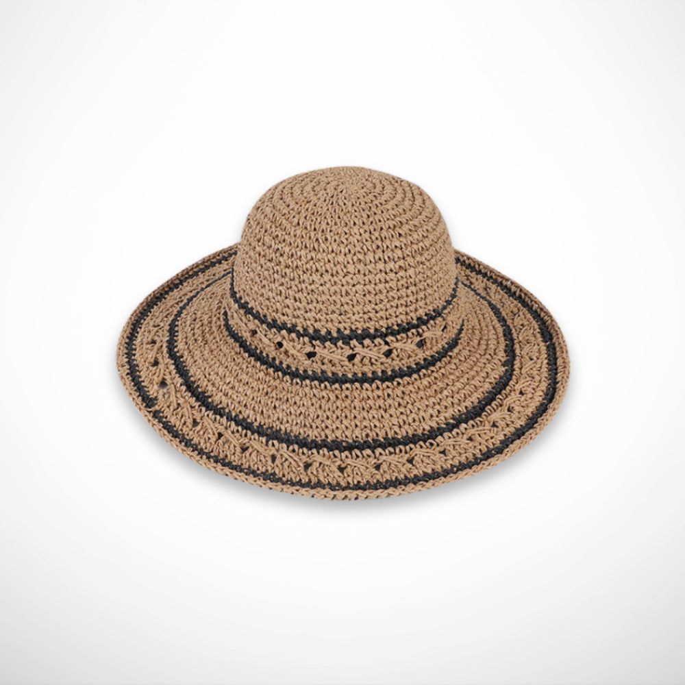 Chapeau Sandrine – chapeau de paille léger pour l’été et la protection solaire