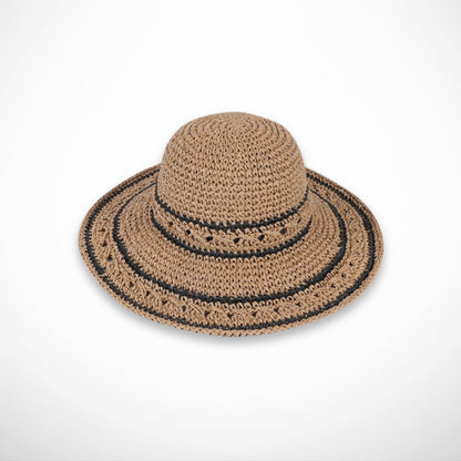 Chapeau Sandrine – chapeau de paille léger pour l’été et la protection solaire