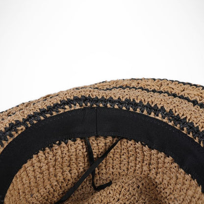 Chapeau Sandrine – chapeau de paille léger pour l’été et la protection solaire