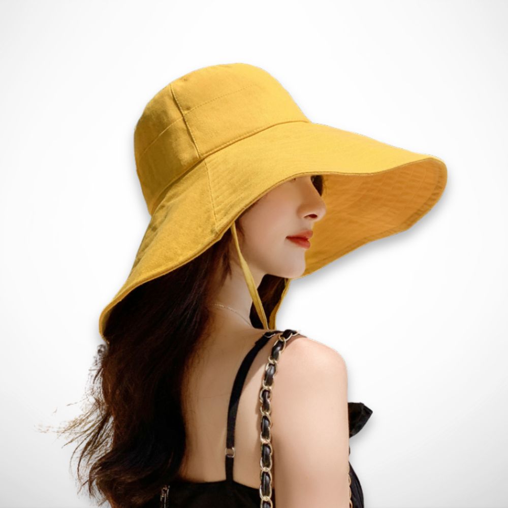 Solena Sun Hat – Wide Brim Cotton and Linen Summer Hat