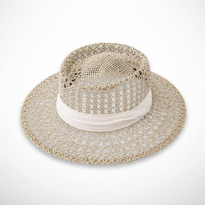 Canotier Albaïa – canotier ajouré en fibres tressées pour l’été