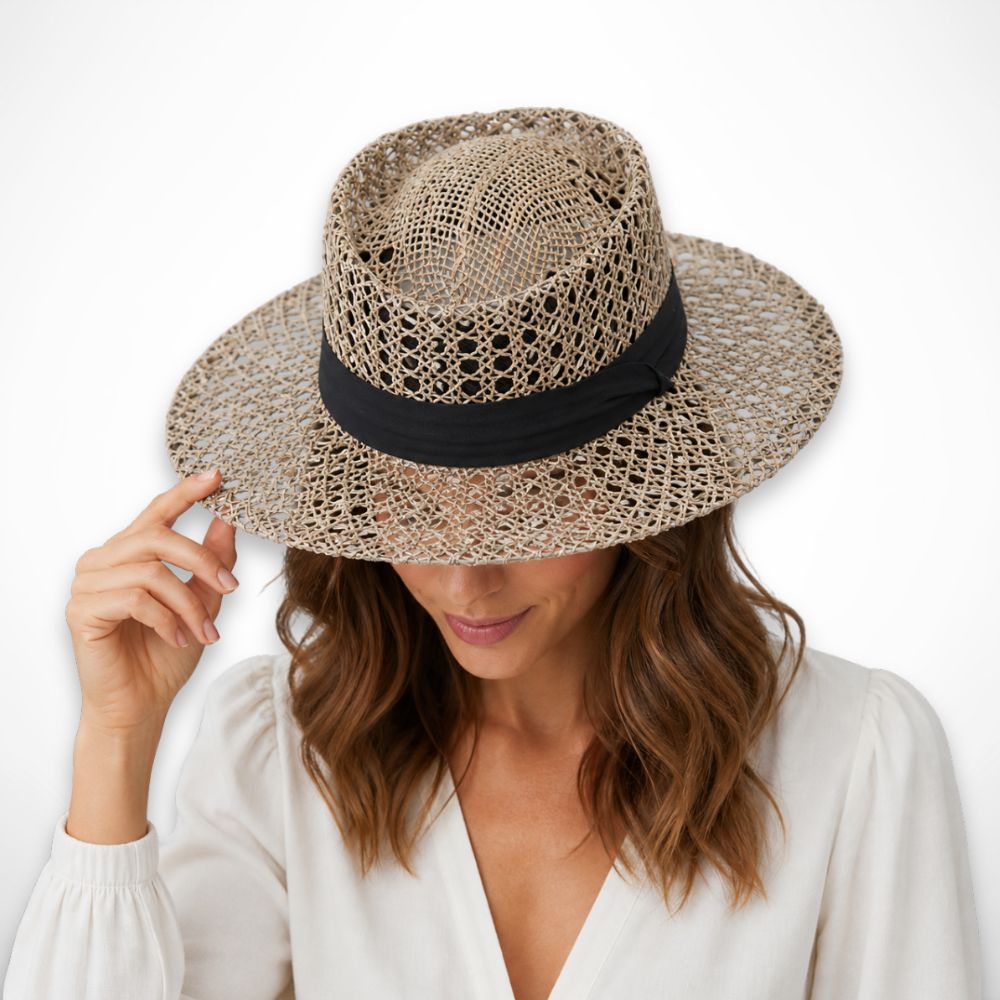 Canotier Albaïa – canotier ajouré en fibres tressées pour l’été