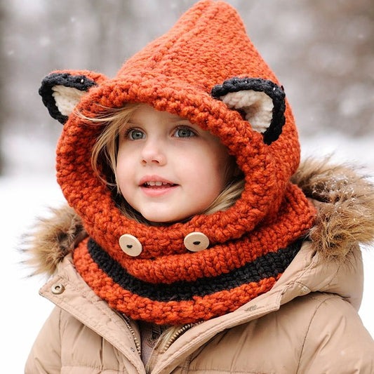 Luno fox children's balaclava – Warm and fun balaclava for winter