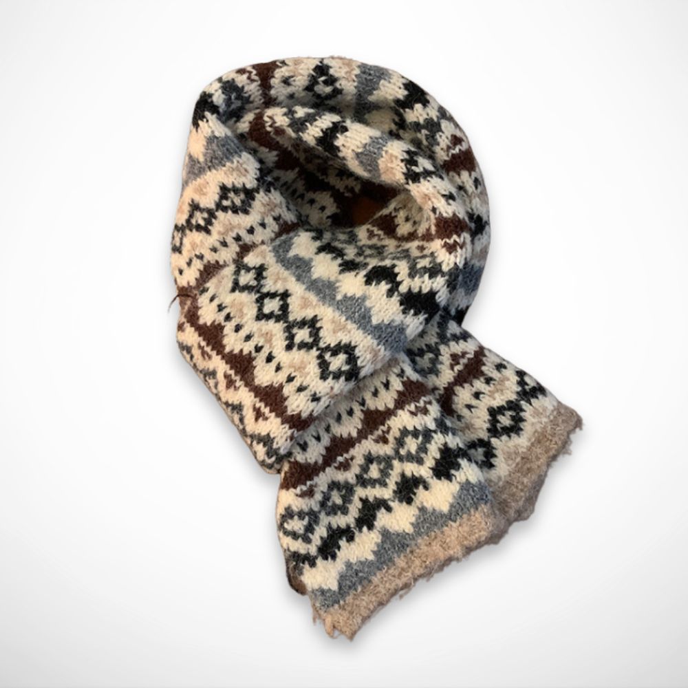 Luma jacquard scarf – Graphic pattern and soft feel