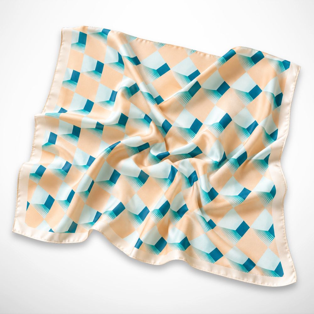 Foulard Annika – Foulard carré à motif géométrique