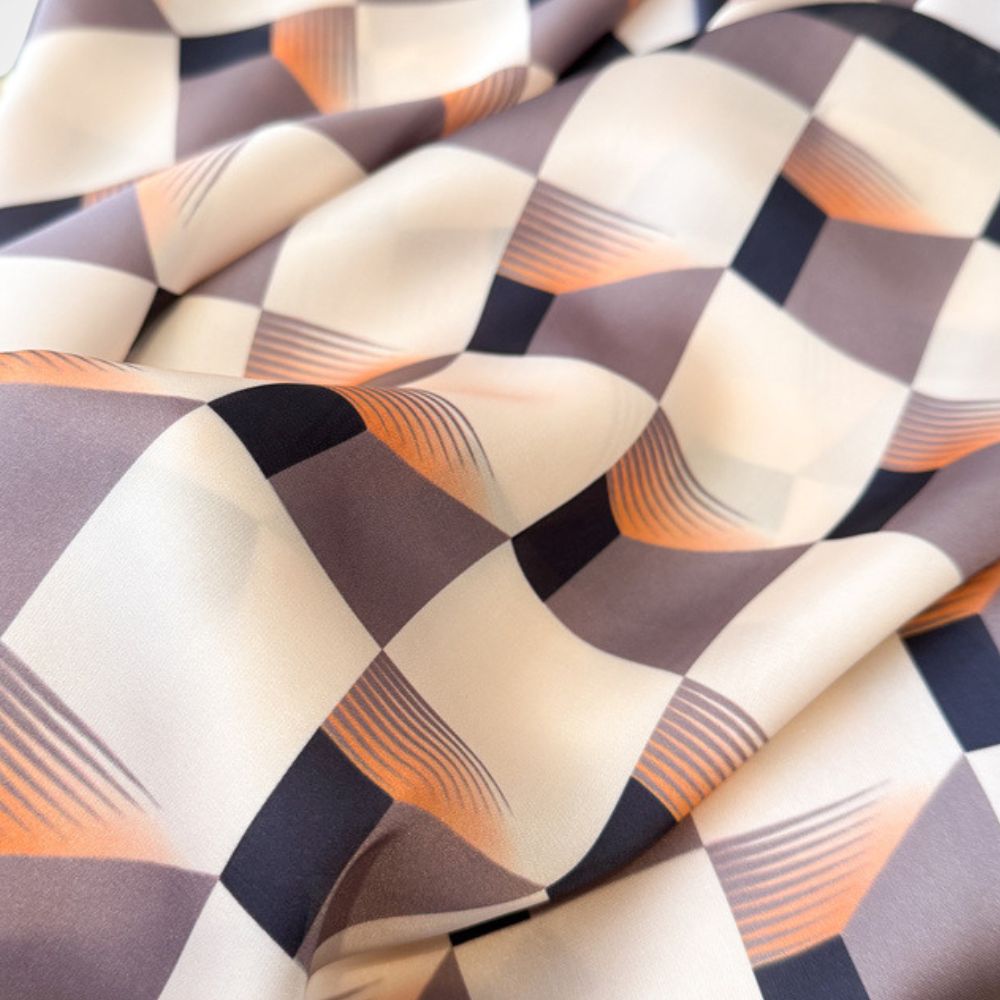 Foulard Annika – Foulard carré à motif géométrique