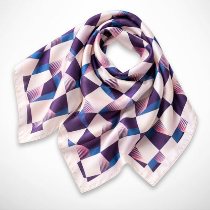 Foulard Annika – Foulard carré à motif géométrique