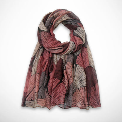 Foulard Aveline – foulard léger à motif végétal pour le printemps et l’été