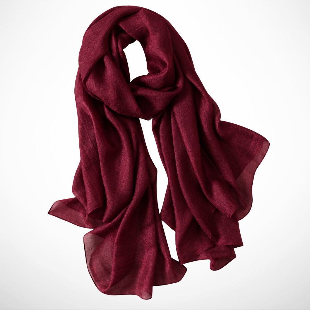 Foulard Ismée – Grand foulard uni léger