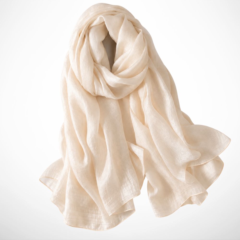 Foulard Ismée – Grand foulard uni léger
