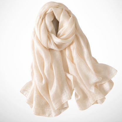 Foulard Ismée – Grand foulard uni léger
