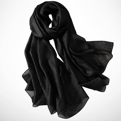 Foulard Ismée – Grand foulard uni léger