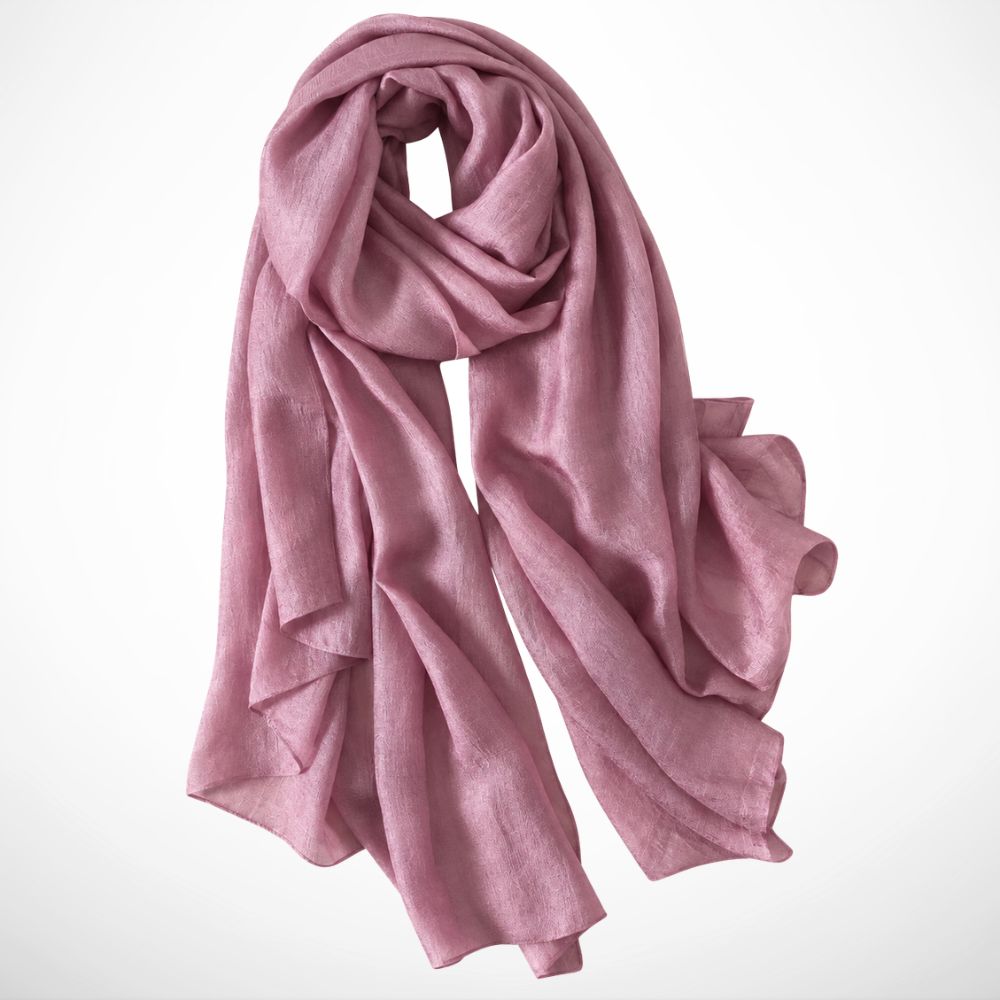 Foulard Ismée – Grand foulard uni léger