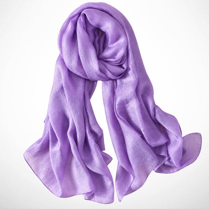 Foulard Ismée – Grand foulard uni léger