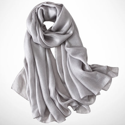 Foulard Ismée – Grand foulard uni léger