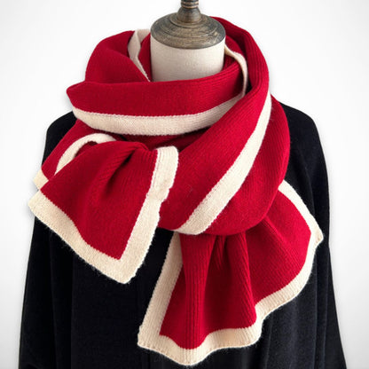 Meline zweifarbiger Schal – Weich, warm und elegant für den Winter