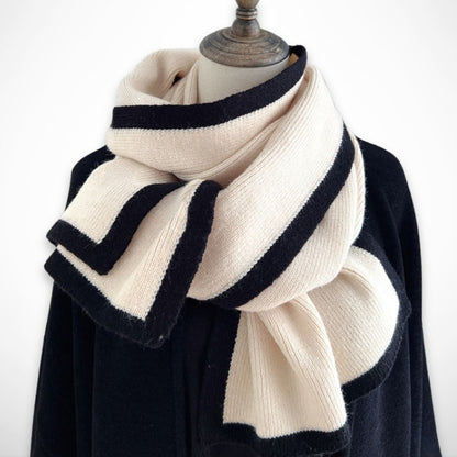 Meline zweifarbiger Schal – Weich, warm und elegant für den Winter
