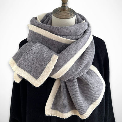 Meline zweifarbiger Schal – Weich, warm und elegant für den Winter